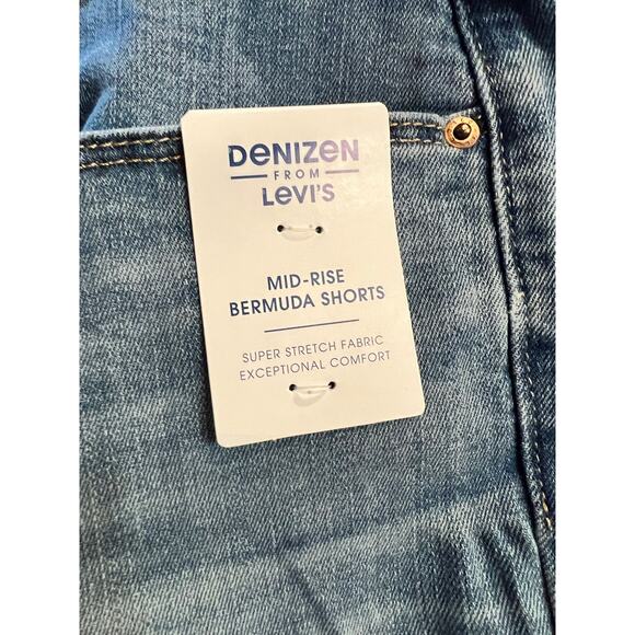 Denizen from Levi mid rise bermuda Jean shorts womens size 16 W33 NWT - Picture 4 of 5
